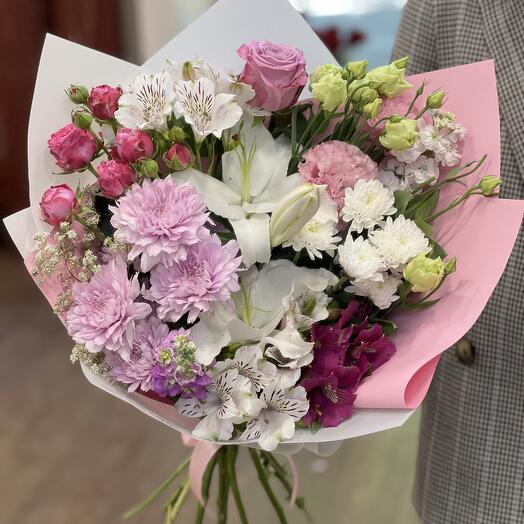 White-pink bouquet
