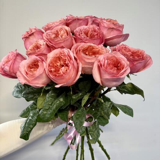 Букет из 15 роз Pink Expression 60 см