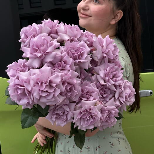 Французские Лиловые розы в монобукете 💜