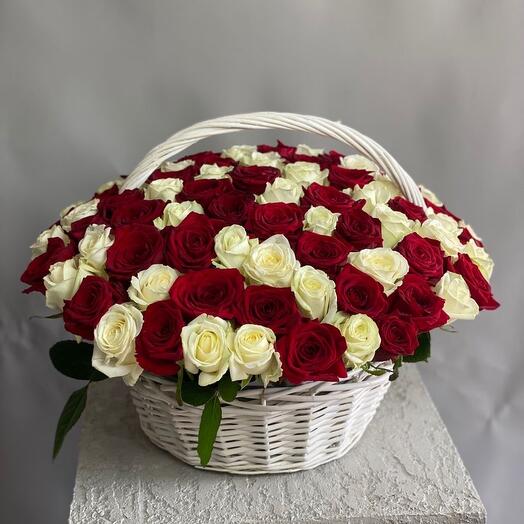 Корзина с розами «Любовь»