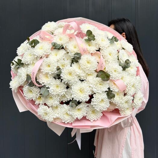 Букет из 15 хризантем