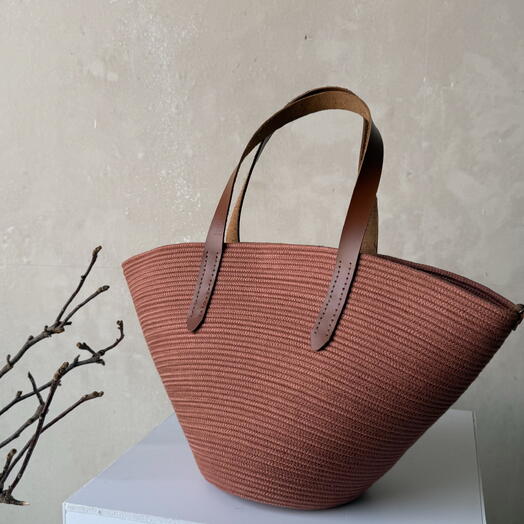 Сумка "Aврора", сумка шоппер из хлопкового шнура