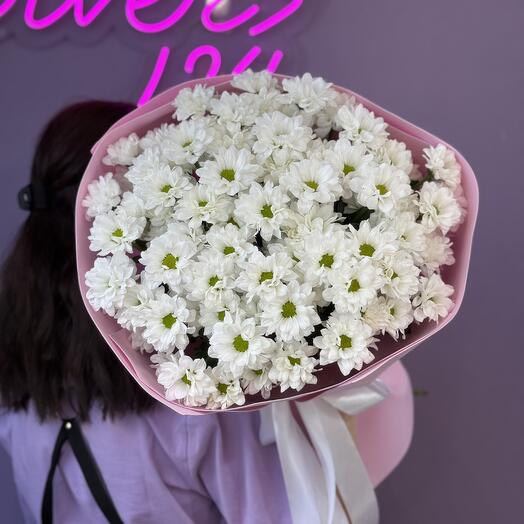 Первая любовь 😍букет из кустовых хризантем ромашек