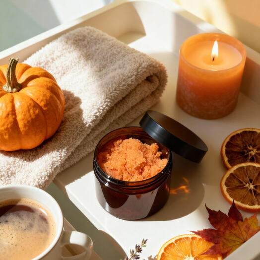 Скраб для тела с ароматом пряная тыква и карамель