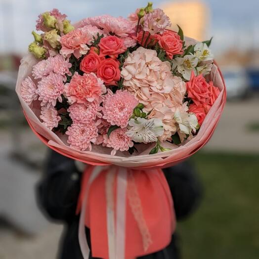 Букет "Розовые грёзы"