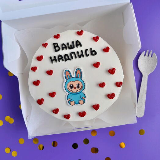 Бенто-торт с Вашей надписью и картинкой игрушки