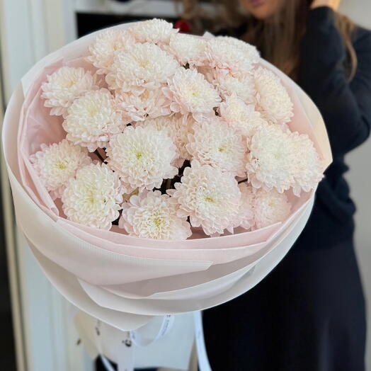 Зефирное моно из хризантем