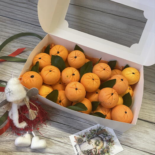 Зефирные мандарины на Новый год