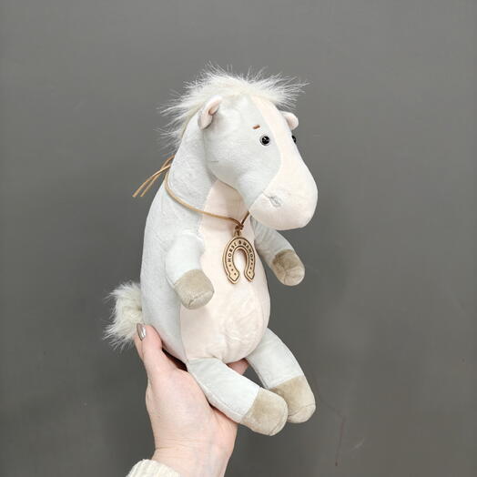 Конь с подковой 25 см