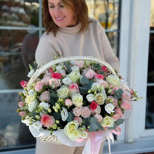 Flowers in basket