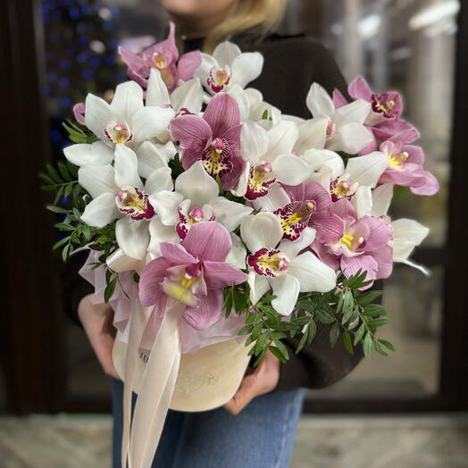 🌷Цветы в коробке «Моей дорогой»
