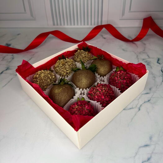 Клубника в шоколаде Арахис-малина 🍓