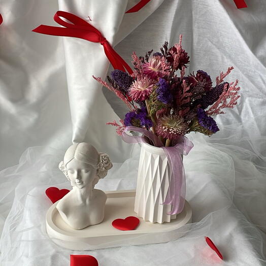 Подарочный набор из гипсового набора, суховетов и коробки