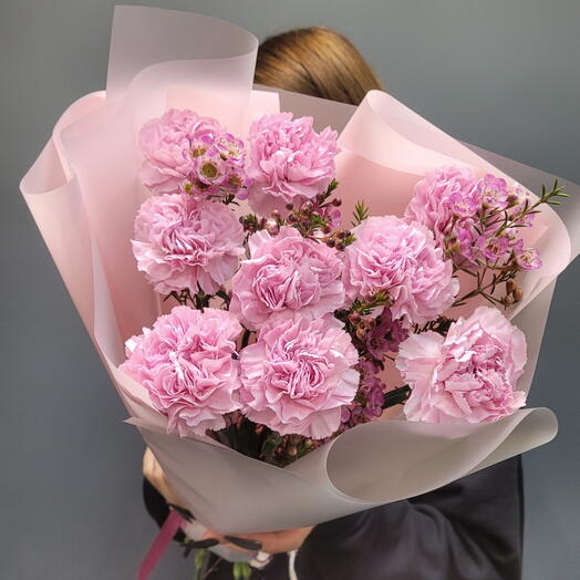 Нежные диантусы и ваксфлауэр 🌸🩷