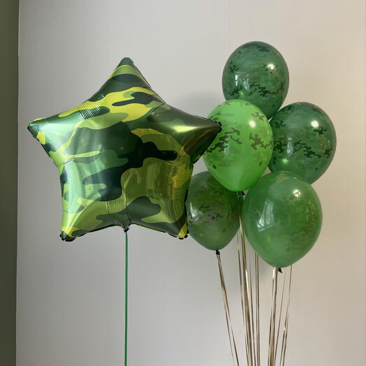 Воздушные шары на 23 февраля (9)