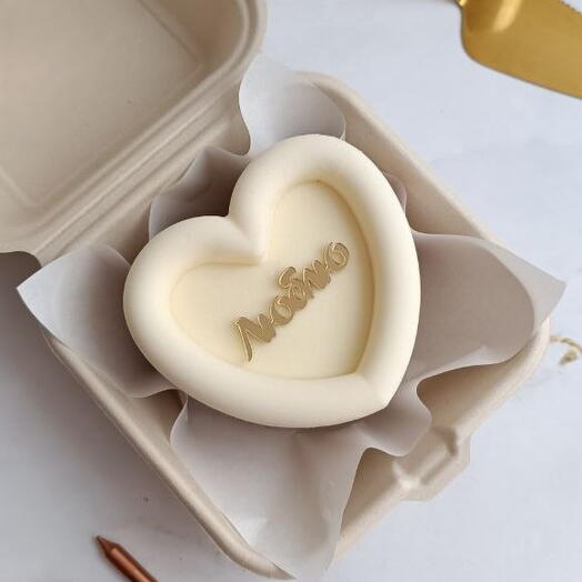 Муссовое ПП сердце ТРИ ШОКОЛАДА в подарок ЛЮБЛЮ