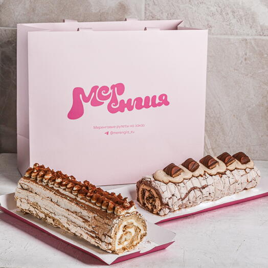 Два меренговых рулета в подарок «Тирамису» и «Киндер Буэно»