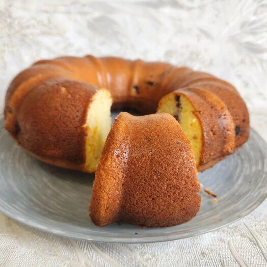 Кекс с лимоном,апельсином и смородиной