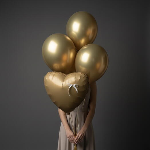 Набор воздушных шаров «Золотой каскад»