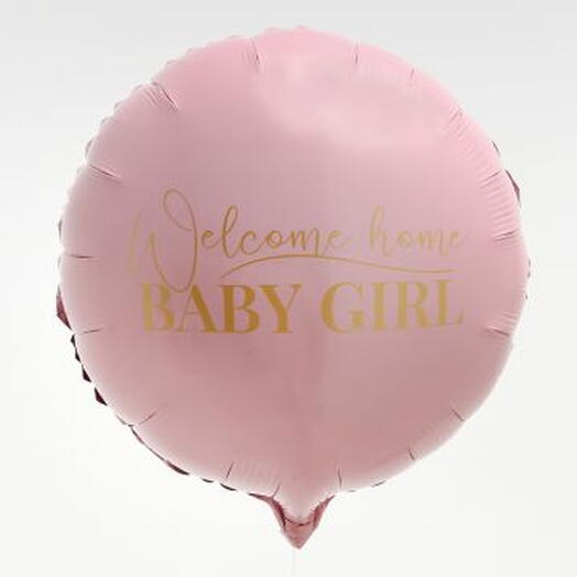 Фольгированный шар Welcome to home babe girl
