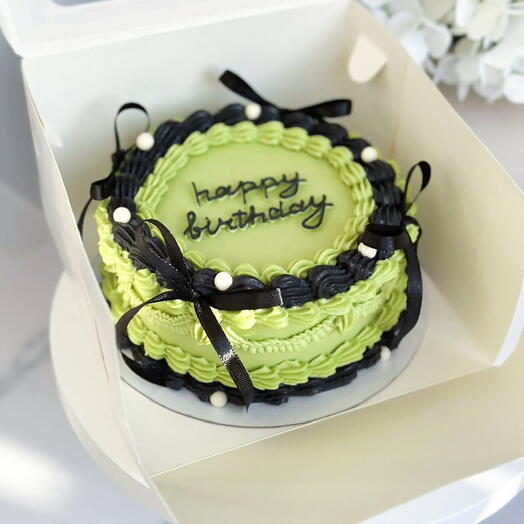 Бенто торт ламбет green/с днём рождения/happy birthday/ девушке/сестре/подруге/маме/коллеге