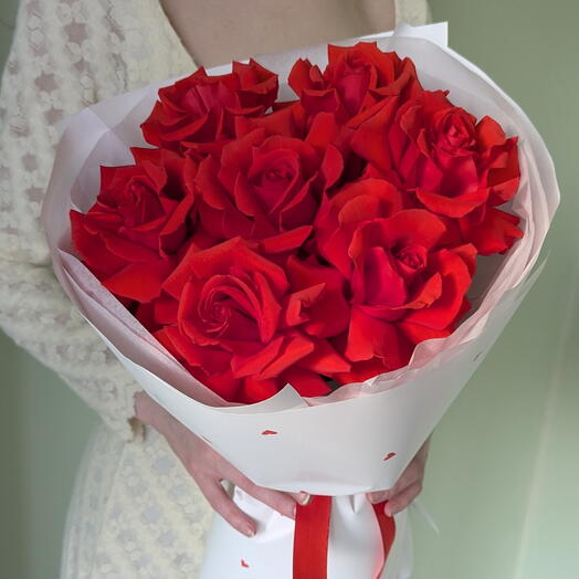 Букет из 7 французских роз ️