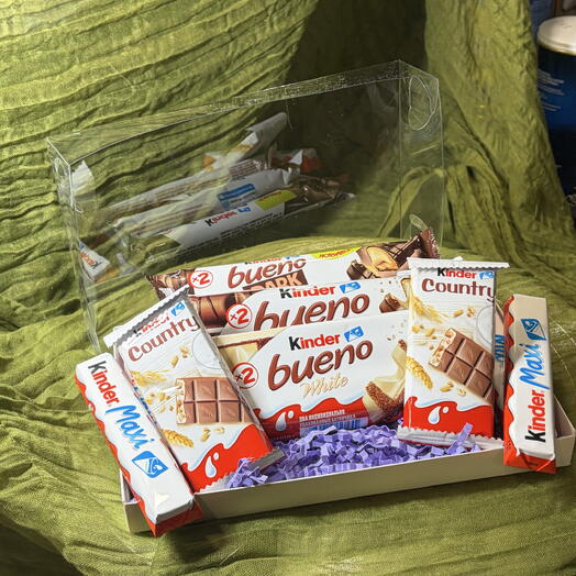 «Для классного настроения🍭» - Подарочный набор, сладкий набор, сладкий подарок, девушке, любимой, девочке, парню, киндер