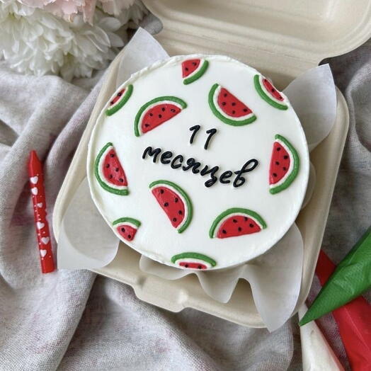 Бенто торт маленькими🍉