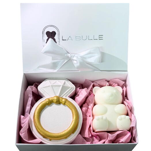 LA BULLE подарочный набор бомбочек для ванны и свечей