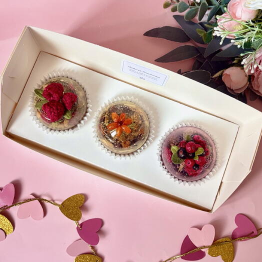 🍃Набор Чайных Бомбочек🍒 «Ягодный десерт» 🍓подарок девушке/подарок маме/подарок на день рождение