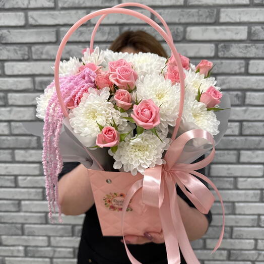 Розовая сумочка цветов 🌸