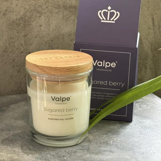 Ароматическая свеча Valpe с ароматом Sugared Berry (засахаренные ягоды)