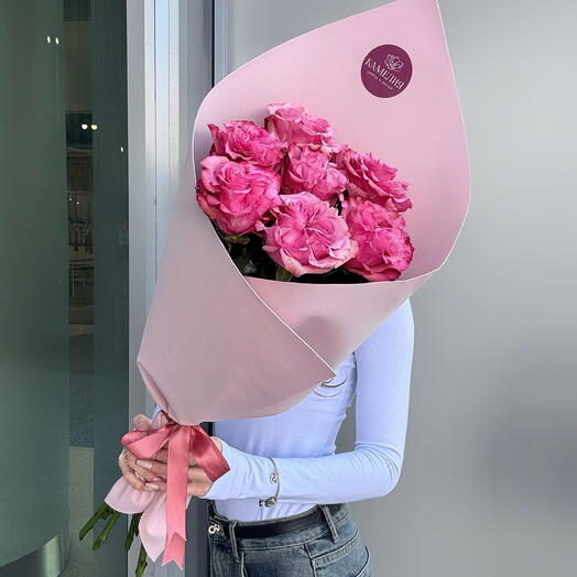 Букет из 7 пионовидных роз 💗