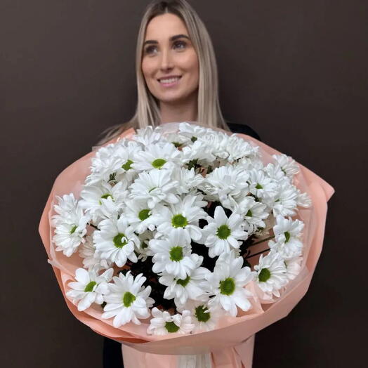 Букет 1 из кустовых хризантем