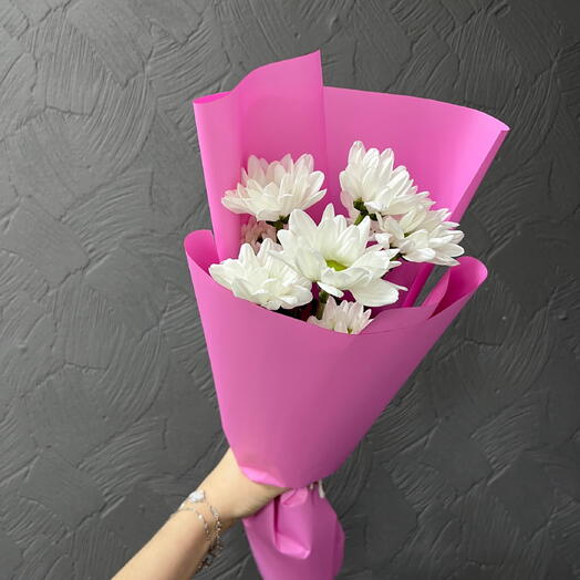 Букет-комплимент с хризантемой ромашка💐