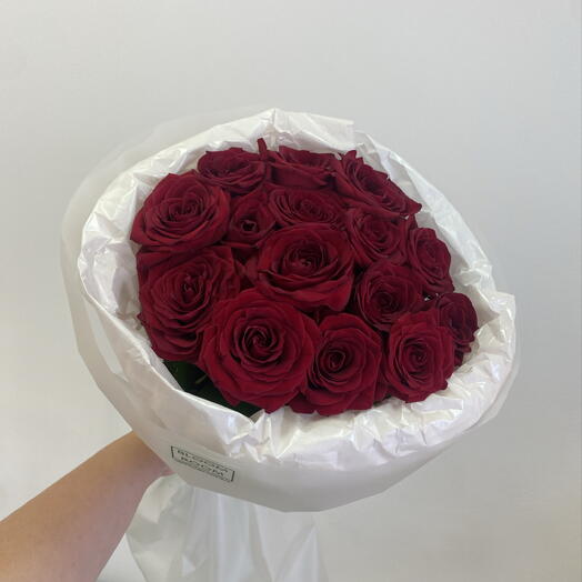 Дерзкий букет из алых роз 🌹Bloom room🌹