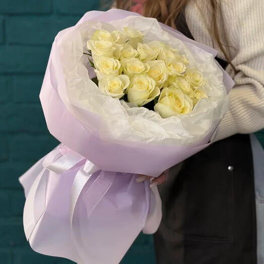 ОГО❗️Только  сегодня😻 Букет из белых роз и доставкой от FW😻