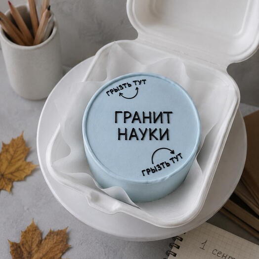Бенто торт "гранит науки"
