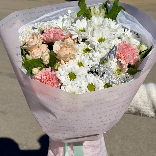 Букет «Белокрылое сияние»