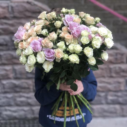 Микс кустовых роз