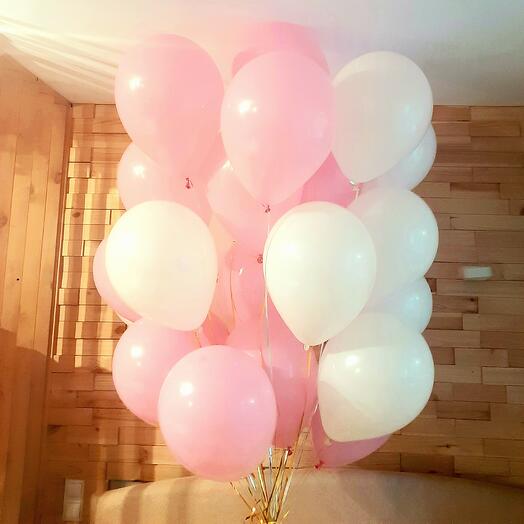 Globos de helio al techo Suave locura 30 piezas