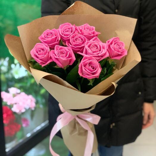 9 aqua Roses in crafting