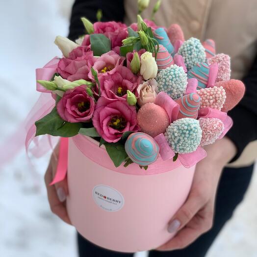 Клубника в шоколаде эустома