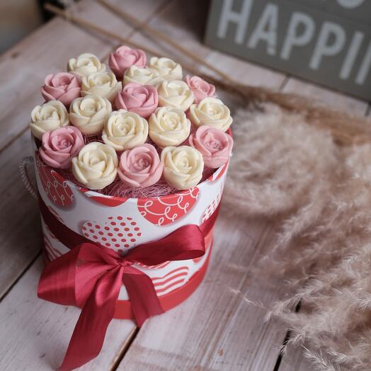 Ramo de 19 rosas Caja