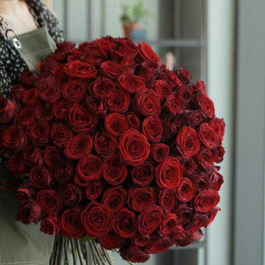 101 Роза Ред Наоми 60см