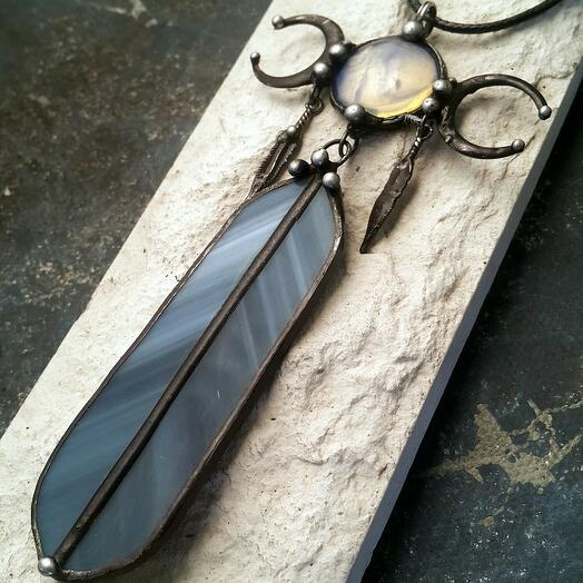Moonbird Protective Feather Pendant