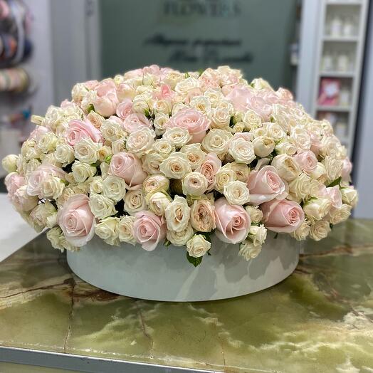 Cesta de rosas