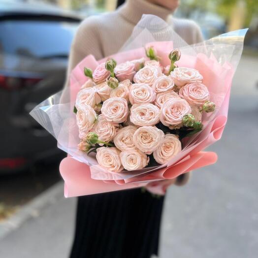 Ramo de 15 rosas de peonía arbustiva
