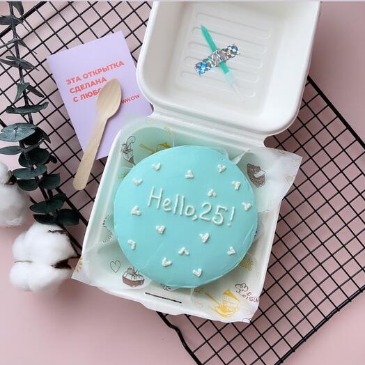 Bento cake birthday gift, Hello,25