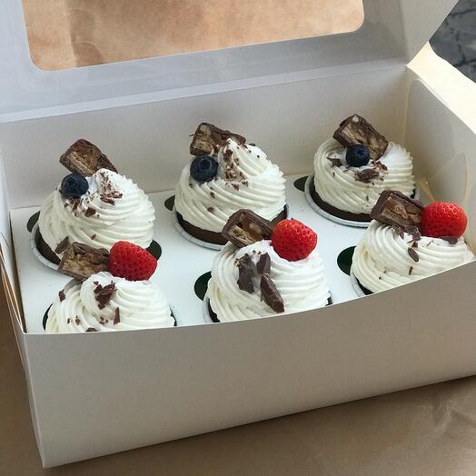 Cupcakes wild berries 6 pcs